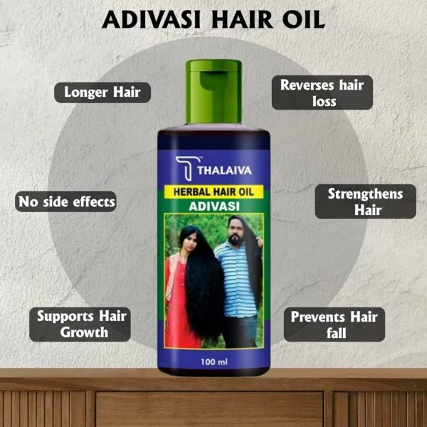 Adivasi Herbal Hair Oil-Adivasi Premium Herbal Hair Oil