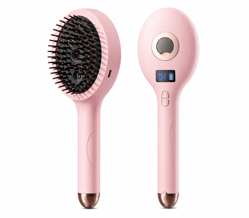 2-in-1 Electric Hair Straightening Brush