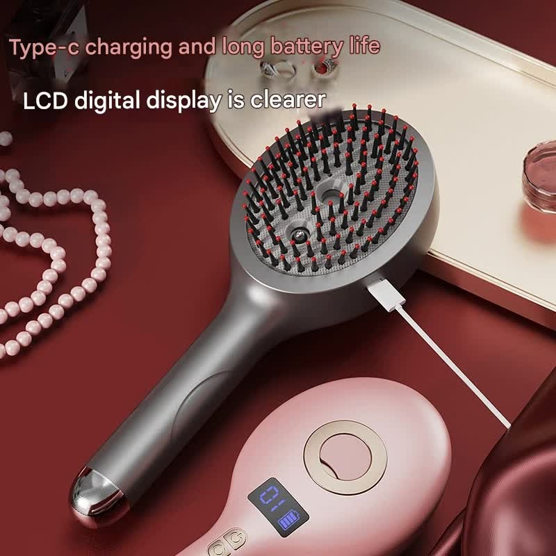 2-in-1 Electric Hair Straightening Brush